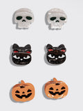 Mini Claw Clips 6pc Set in Halloween Squad