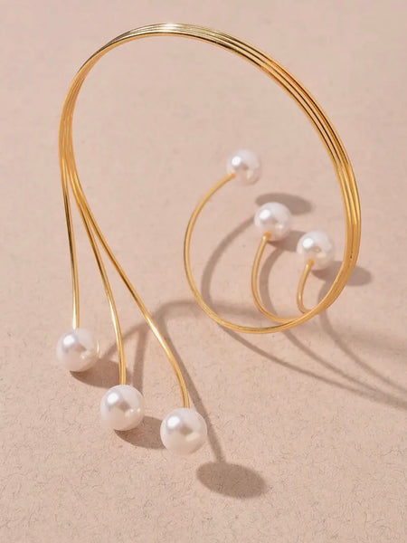 Pressed For Pearls Arm Cuff