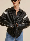 Hello Faux! Bomber Jacket in Black