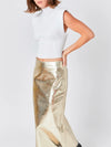 Foil My Plans Skirt in Gold