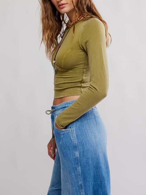 Protagonist Long Sleeve in Green Moss