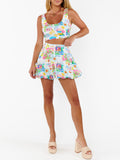 Celeste Skort in Amalfi Coast Linen