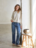 Zayne French Terry Pullover in Sugar