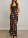 Pull Out All The Dots Skirt in Chocolate