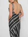 Mira Dress in Onyx Stripe