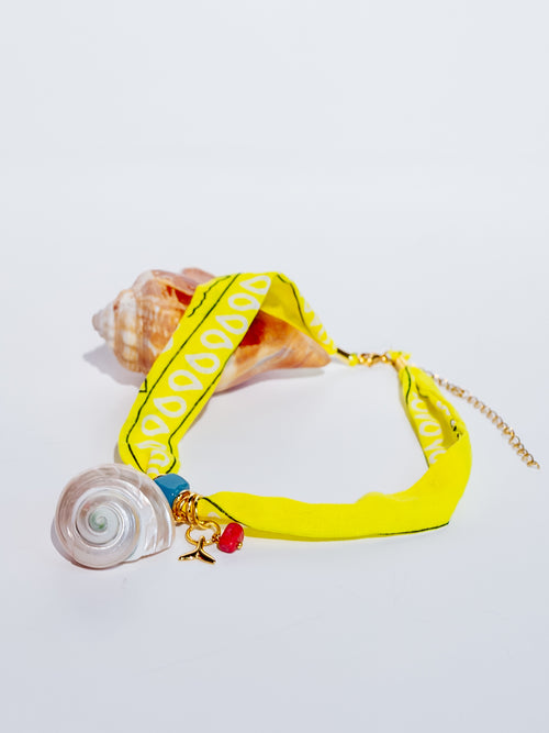 Yellow Bandana Necklace