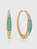 Turquoise Solstice Hoops