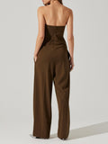 Bryony Jumpsuit in Brown