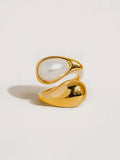 Sloan Pearl Wavy Ring