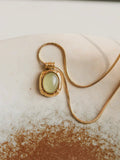 Dax Natural Stone Necklace in Green