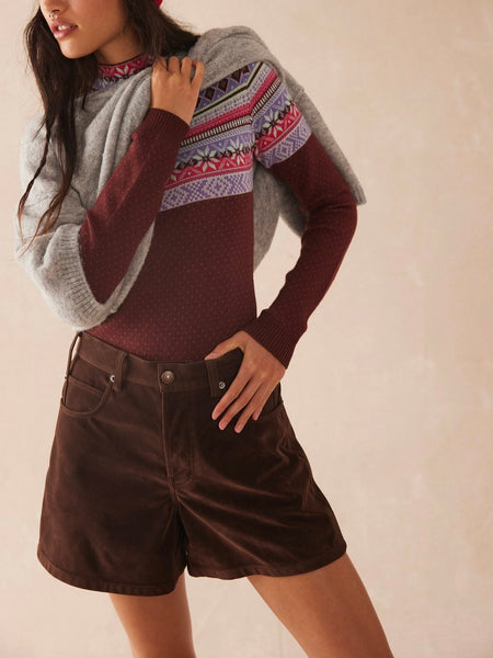 Winter Warmer Bodysuit in Maple Combo