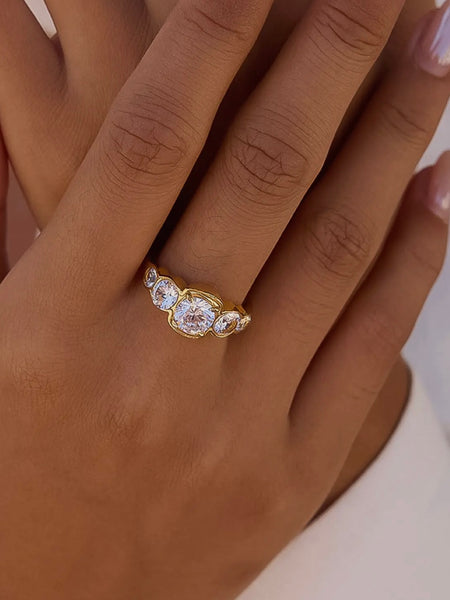 Irid CZ Statement Ring