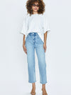 Milan Split Back Tee in Le Blanc