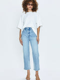 Milan Split Back Tee in Le Blanc