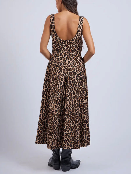 Wild About You Midi Dress in Cheetah