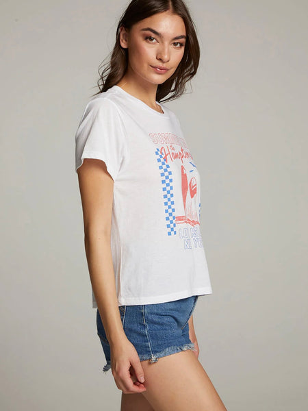 The Hamptons Graphic Tee in White