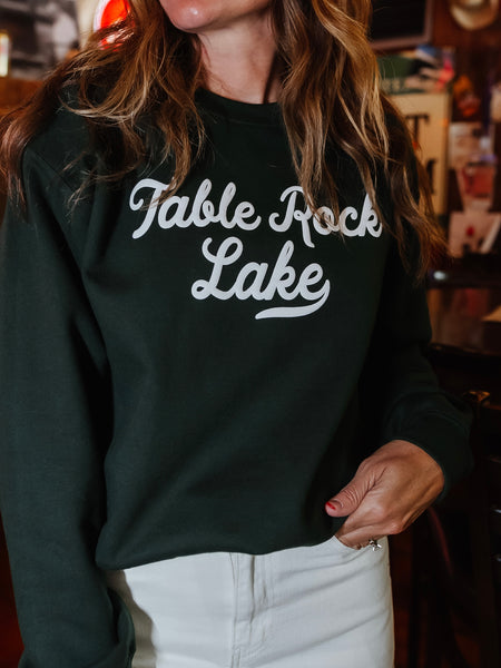 Table Rock Lake Sweatshirt in Forest Green