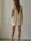 Flare For The Dramatics Tunic in Cream