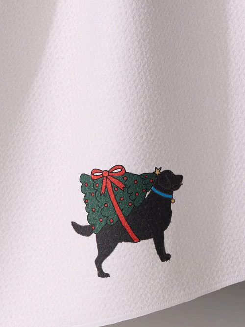 Merry Labs Tea Towel in Black