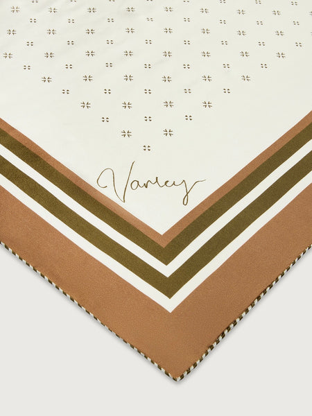 Silk Signature Scarf in Pristine Golden Bronze