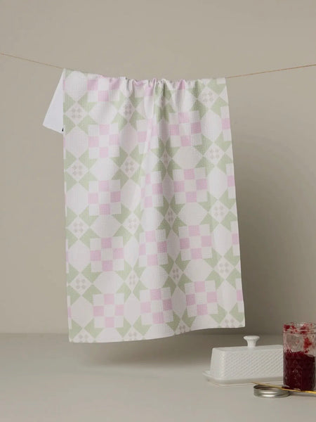 Garden Quilt Tea Towel