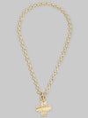 Square Cross Toggle Necklace