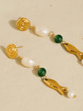 Palermo Pearl Fish Earrings