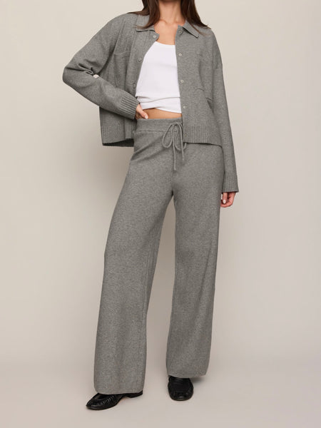 Slowdown Sweater Jacket in Heather Grey