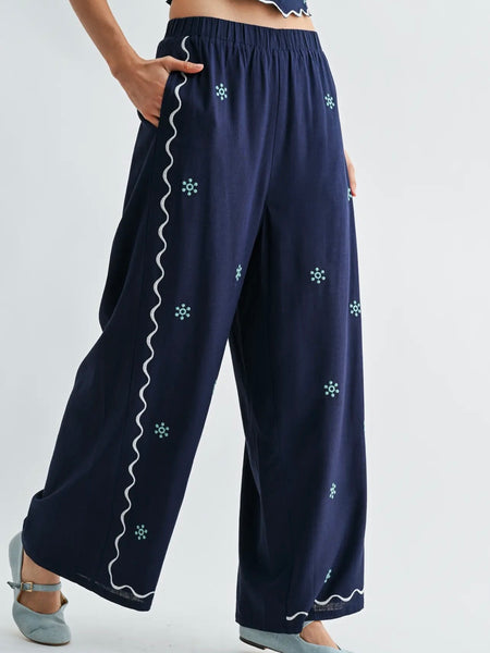 Beautiful Blooms Set in Navy