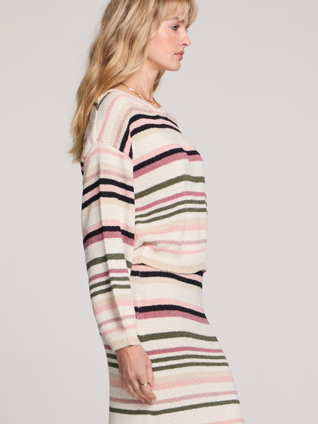 Ronnie Sweater in Multi Stripe