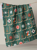 Moss Tile Toss Tea Towel