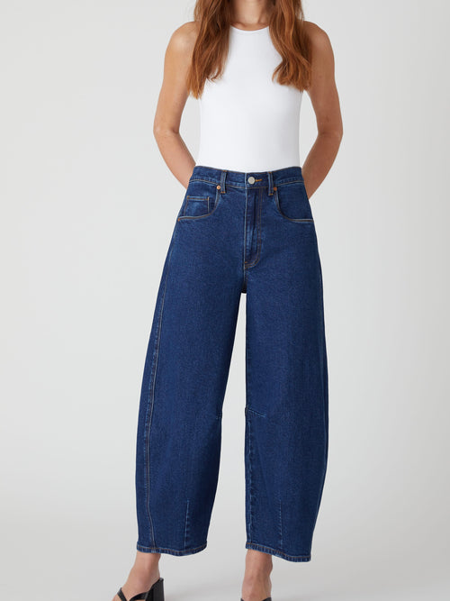 Deep Down Barrel Jean in Dark Indigo