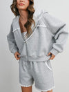 Connect The Dots Zip Up in Grey