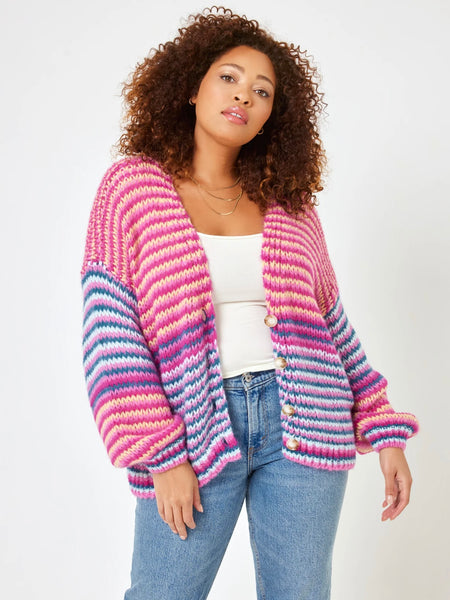 Lido Cardigan in Miami Tides