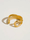 Coralisse Textured Crossover Ring