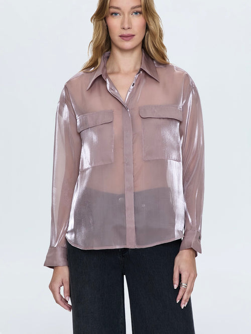 Miranda Blouse in Pink Plum