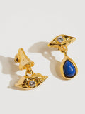 Eden Mismatched Earrings in Blue