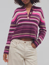 Trading Up Stripe Polo in Berry Combo