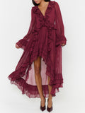 Shiloh Maxi Dress in Burgundy Knit