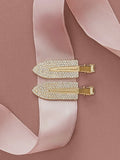 Holiday Gift of Glam Creaseless Clips 2pc Set in Rhinestone