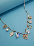 Hearts & Pearls Charm Necklace