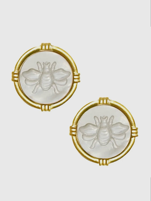Ida Bee Studs in Mother of Pearl