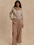Ablett Jacquard Knit Jacket in Taupe