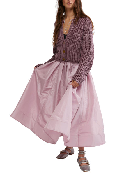 Emilia Full Skirt in Plum Blossom