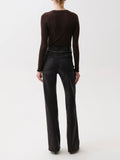 Evie Pant in Coated Mocha