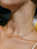 Ondina Wave Chain Necklace