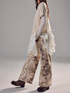 Alter Ego Wide Leg Jean in Snow Leopard