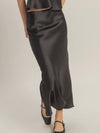 She's Cute Midi Skirt in Black