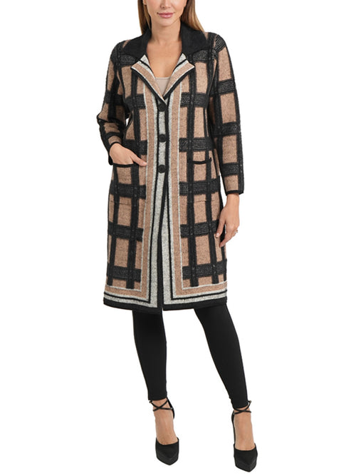 Marilyn Cardigan in Camel & Black