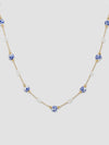 Chinoiserie Bead Necklace in Blue